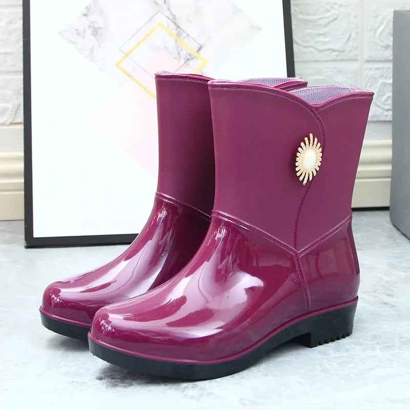 Wasserdichte Regenstiefel Warm Fleece
