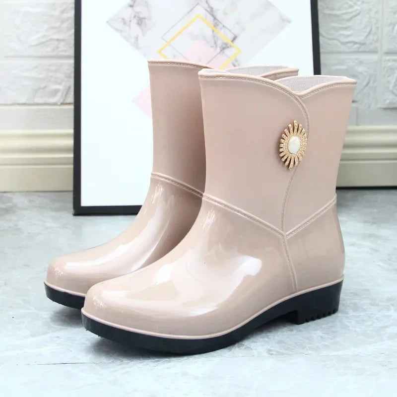 Wasserdichte Regenstiefel Warm Fleece