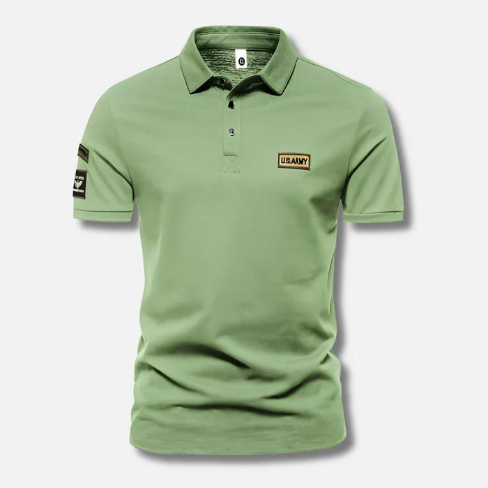 Herren Poloshirt Militärstyle Sommer