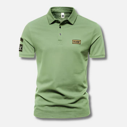 Herren Poloshirt Militärstyle Sommer