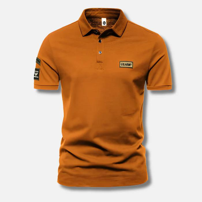 Herren Poloshirt Militärstyle Sommer