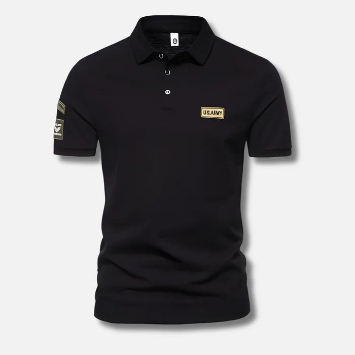 Herren Poloshirt Militärstyle Sommer