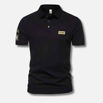 Herren Poloshirt Militärstyle Sommer