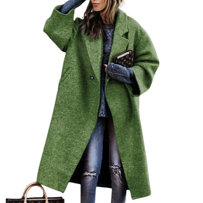Langer Wollmantel Damen Warm Bezaubernde Farben