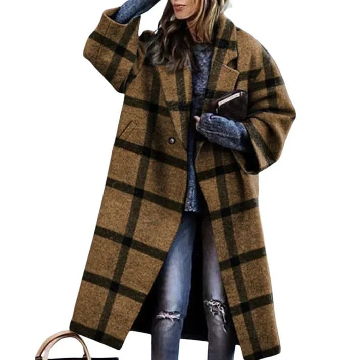 Langer Wollmantel Damen Warm Bezaubernde Farben