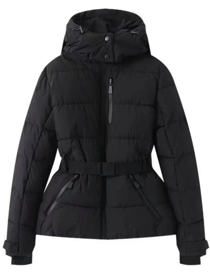 Stylische Skijacke Damen Taillenlook