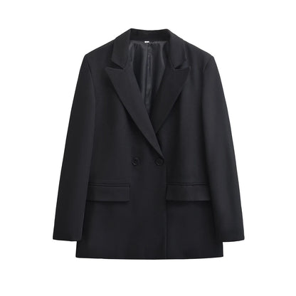 Damen Blazer Strukturiert Doppelleiste Modern