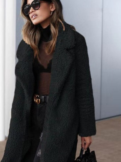 Wintermantel Damen Teddy Übergröße Modern Stil