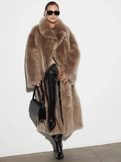 Weicher Wintermantel Damen Trenchcoat