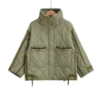 Damen Daunenjacke Stehkragen Warm Winter