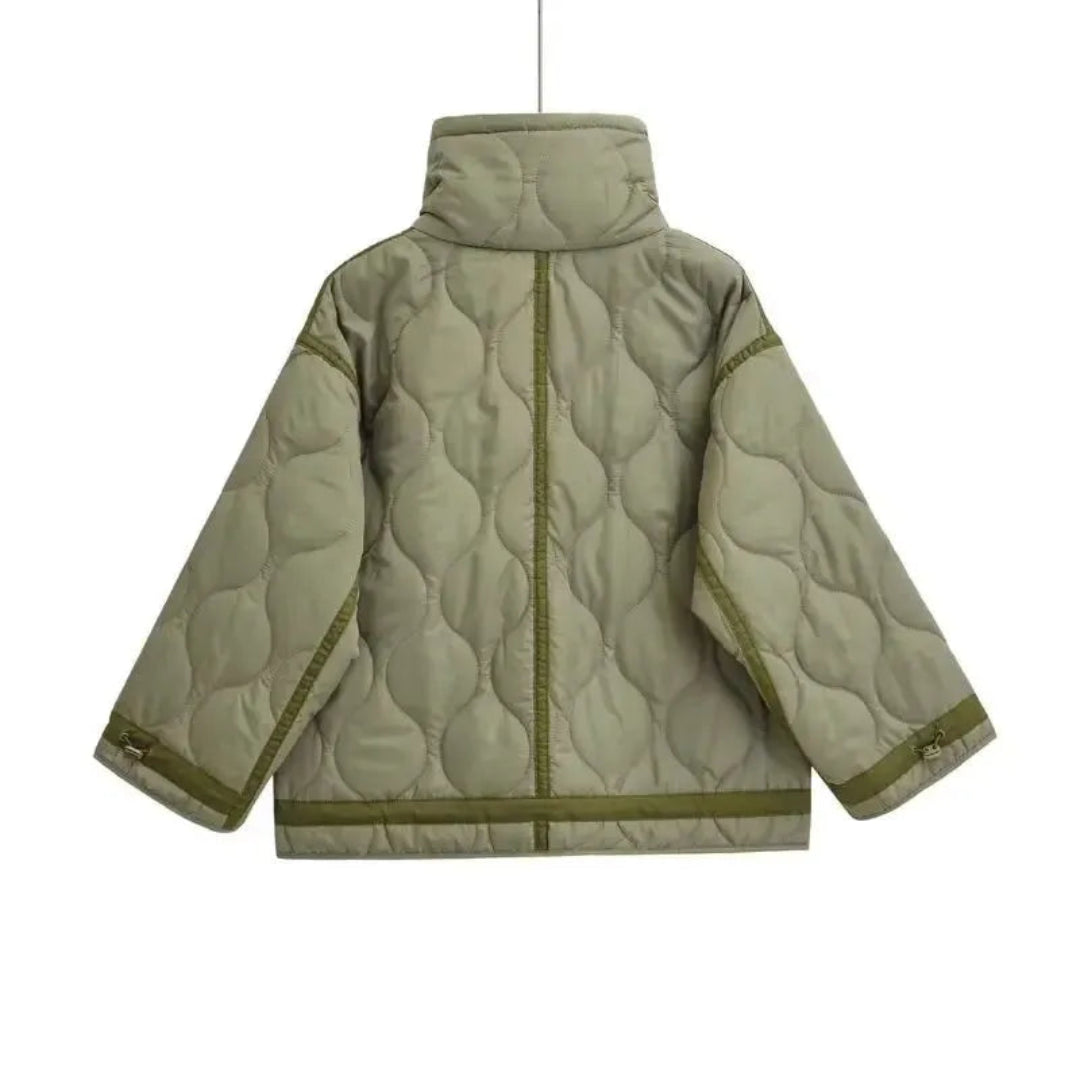 Damen Daunenjacke Stehkragen Warm Winter - IdealeKleiden