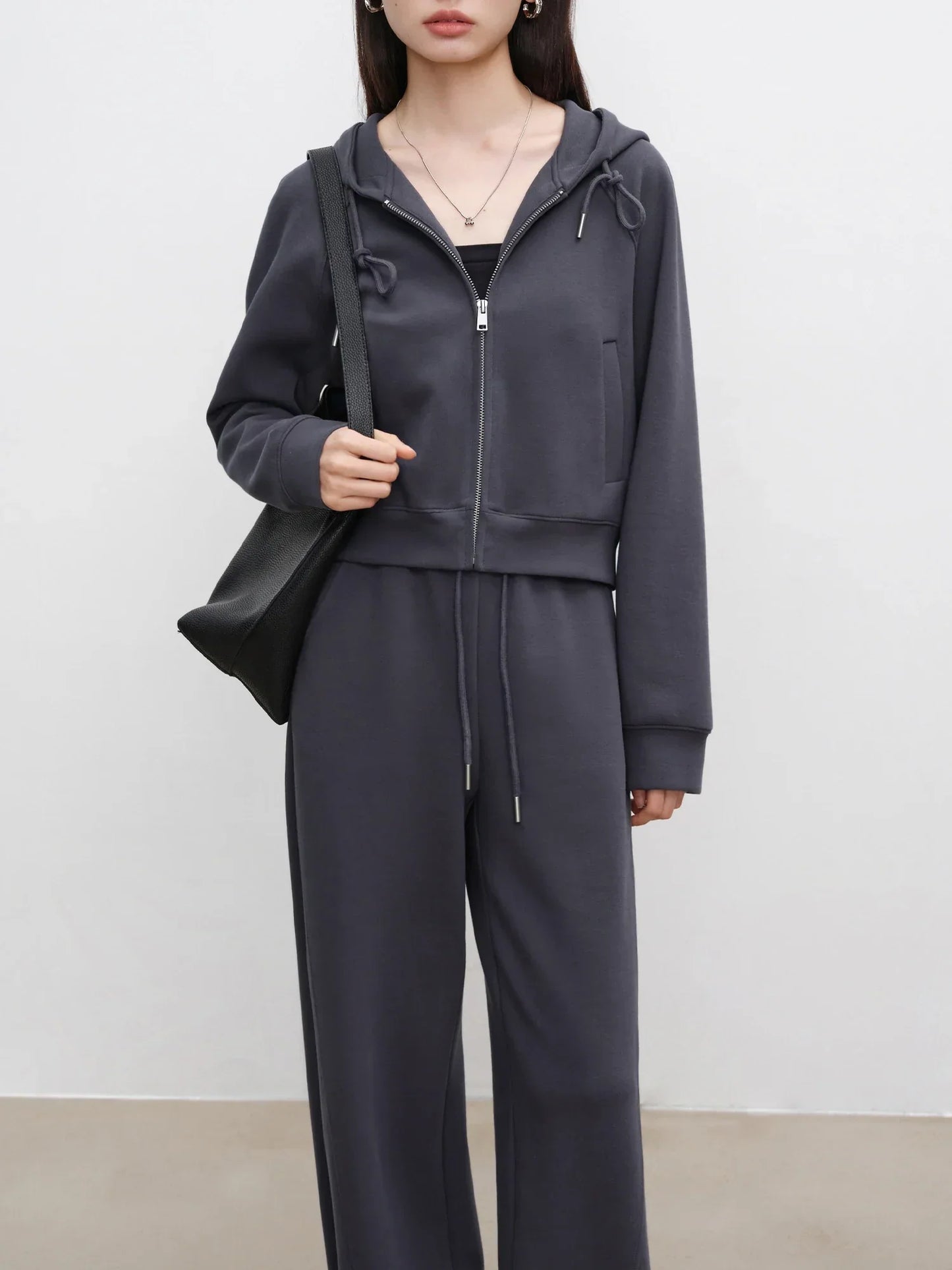 Damenschwarm Damen Sweater Set Cardigan Hose