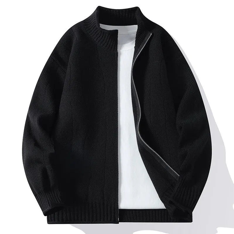 Herren Strickpullover Stehkragen Style
