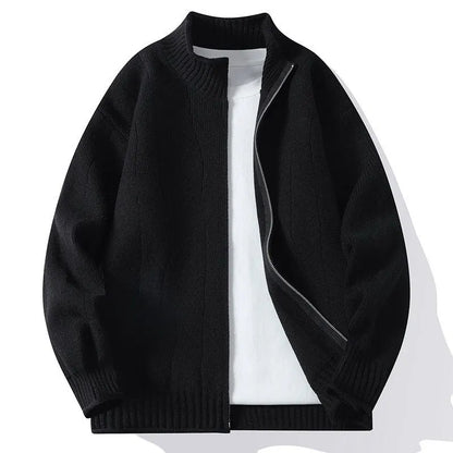 Herren Strickpullover Stehkragen Style