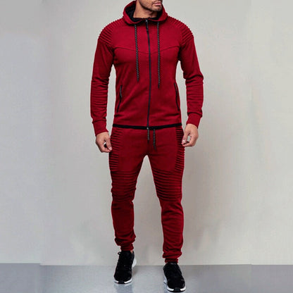 Sportliche Trainingshose mit Kapuze Baumwolle