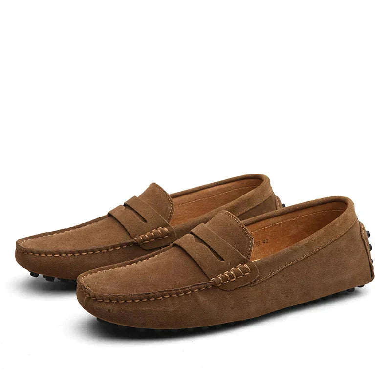 Herren Mokassins Wildleder Schuhe Elegant - IdealeKleiden