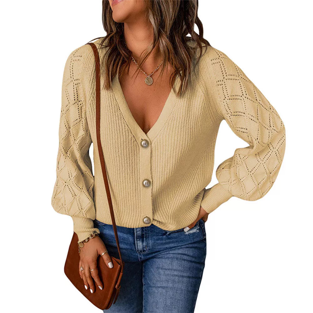 Damen Cardigan Lang Elegant