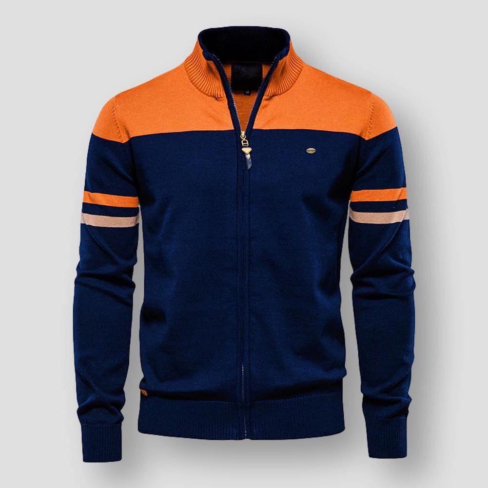 Modische Herrenjacke Farbblock Design