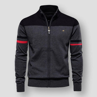 Modische Herrenjacke Farbblock Design