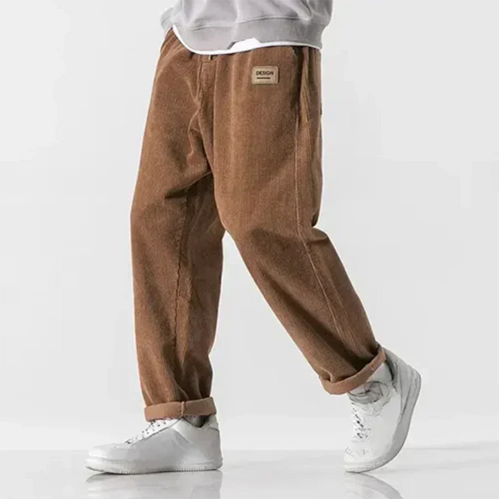 Herren Cordhose Oversized Bequem Weich