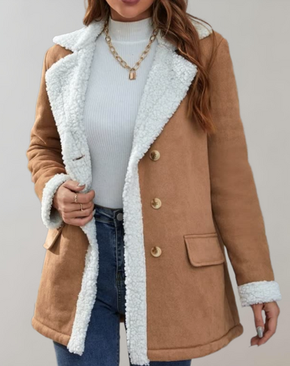 Stylische Fleece Winterjacke Damen - IdealeKleiden