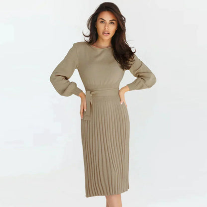 Elegantes Strickkleid Damen Modell
