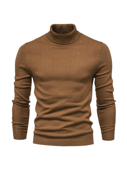 Herren Rollkragenpullover Merinowolle Modern Warm