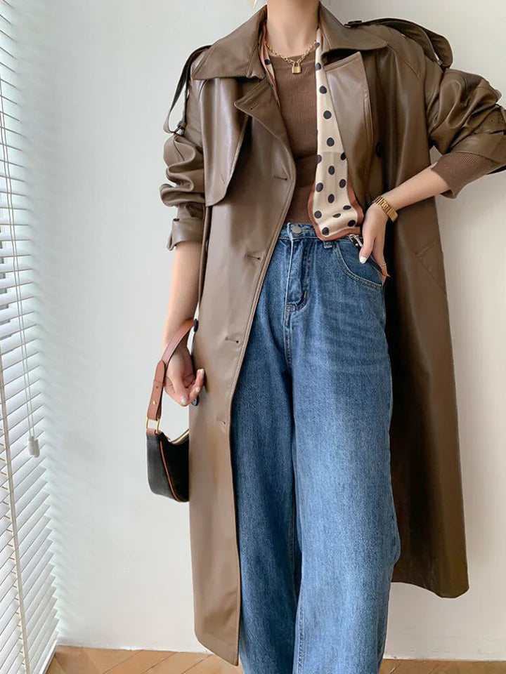 Eleganter Trenchcoat Damen Mode