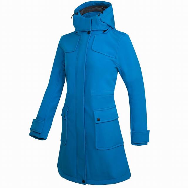 Wasserdichte Damen-Regenjacke Mit Kapuze Lang