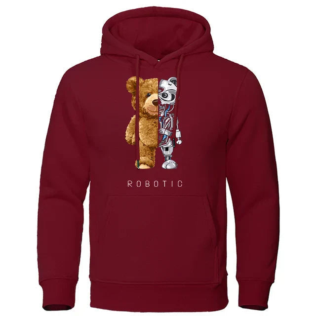 Kuschel Hoodie Teddy Bär Design - IdealeKleiden