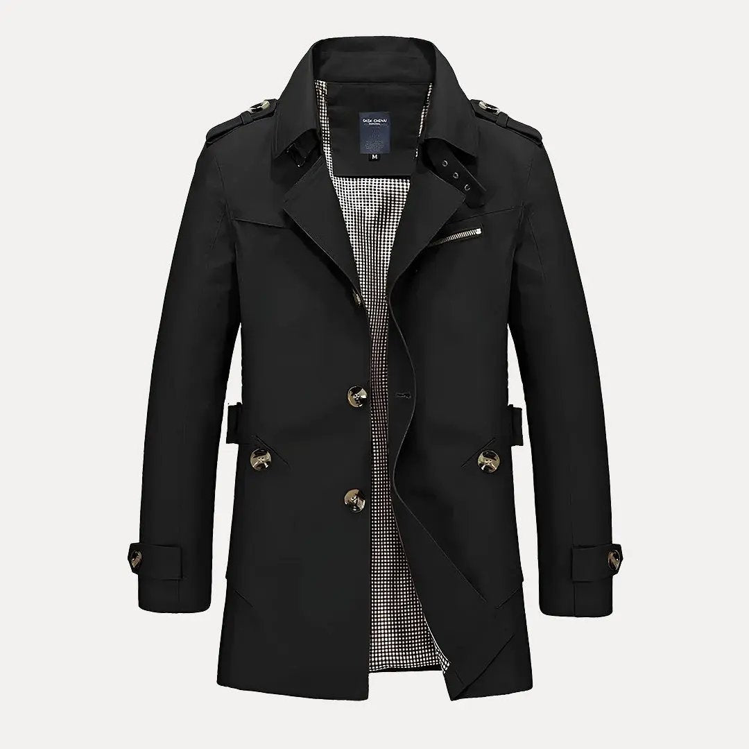 Stylischer Trenchcoat Flip Kragen Damen