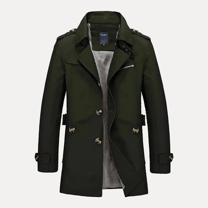 Stylischer Trenchcoat Flip Kragen Damen