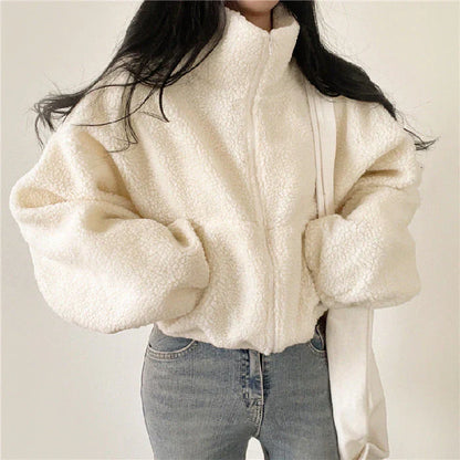 Winterjacke Damen Warm Isoliert Reißverschluss - IdealeKleiden