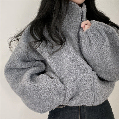 Winterjacke Damen Warm Isoliert Reißverschluss