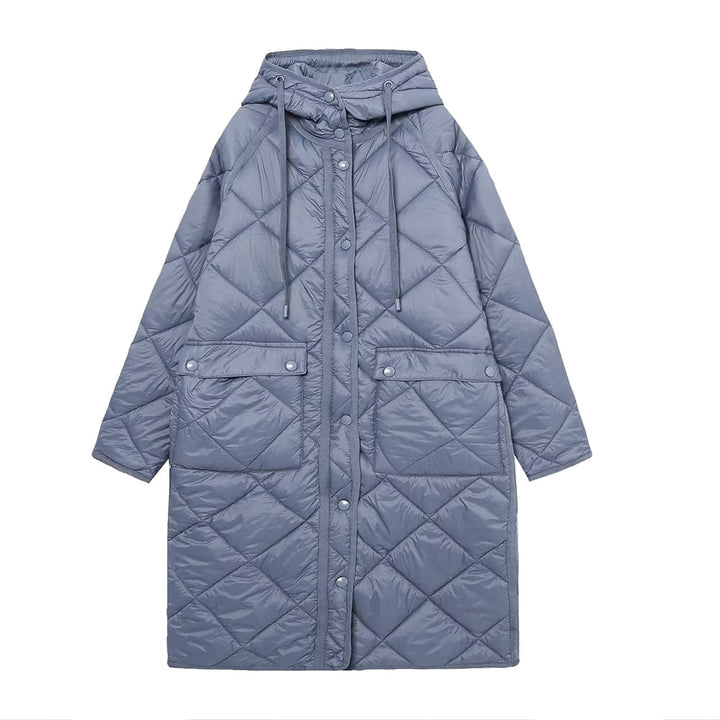 Damen-Parka Mantel Warm Kapuze - IdealeKleiden