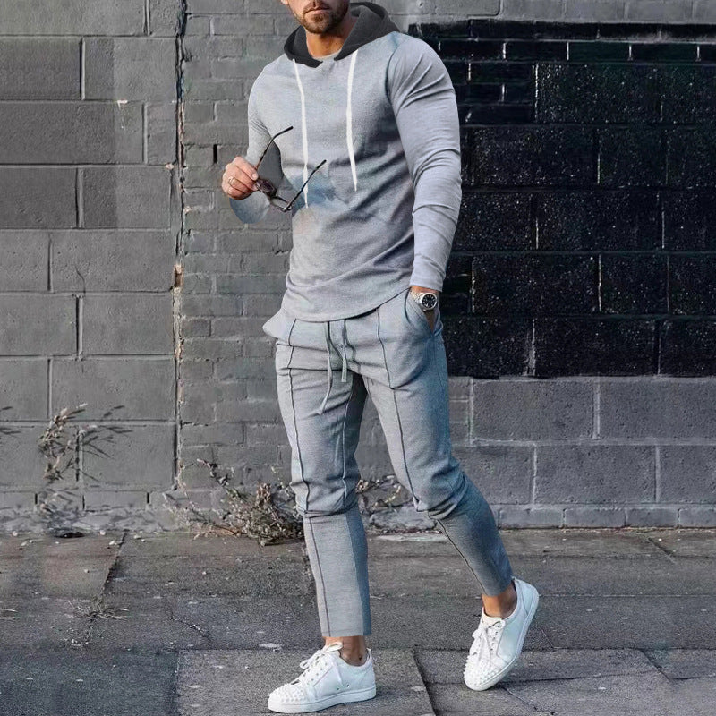 Herren Sportset Hoodie Jogginghosen Trendy