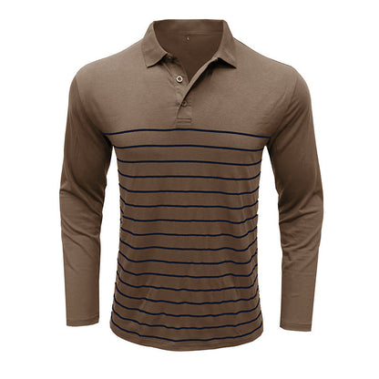 Elegante Pique Pullover Slim Fit Streifen Design