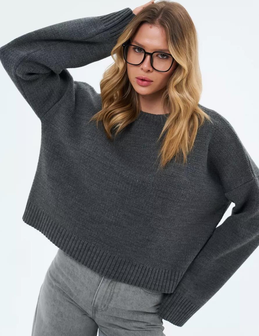 Damen Oversized Pullover Großzügig und Bequem
