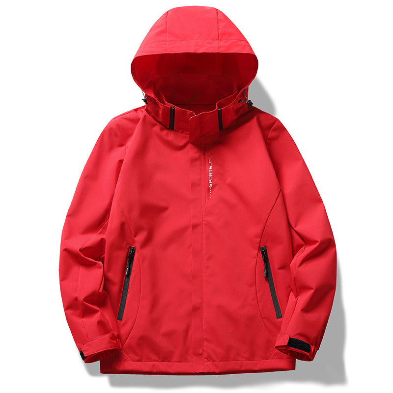 Wasserdichte Damenjacke mit Kapuze und Atmungsaktivem Material