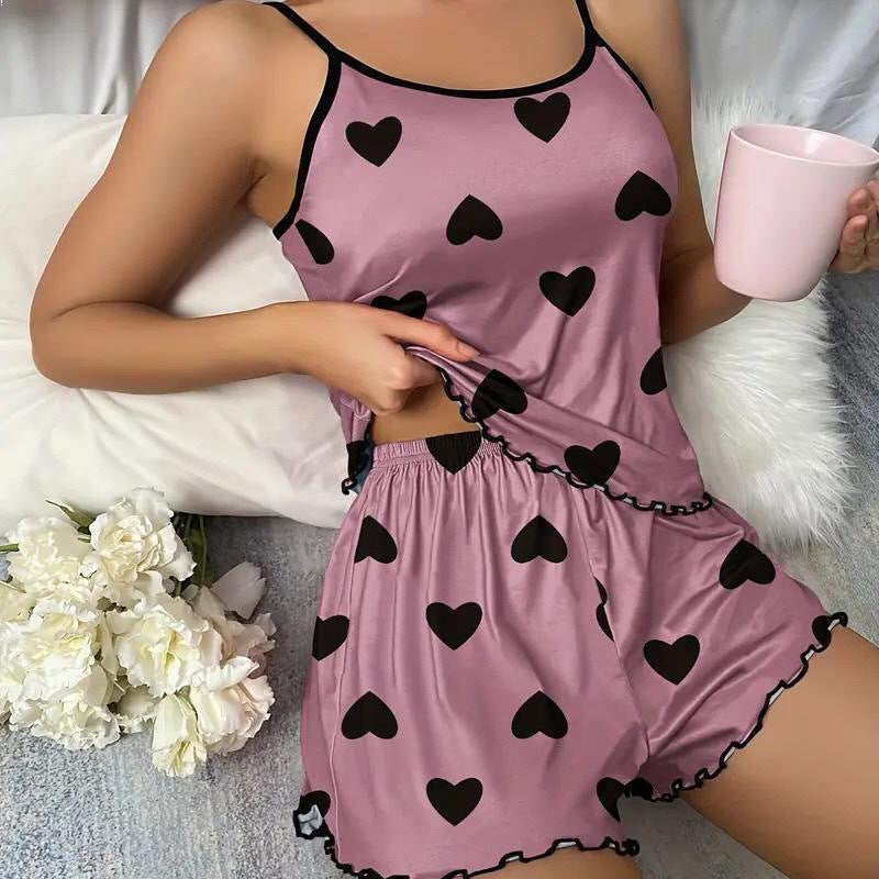 Komfortable Shorts Lounge Set Damen
