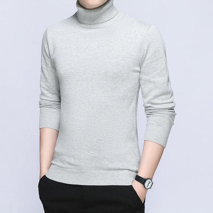 Herren Rollkragenpullover Soft Baumwolle Bequem