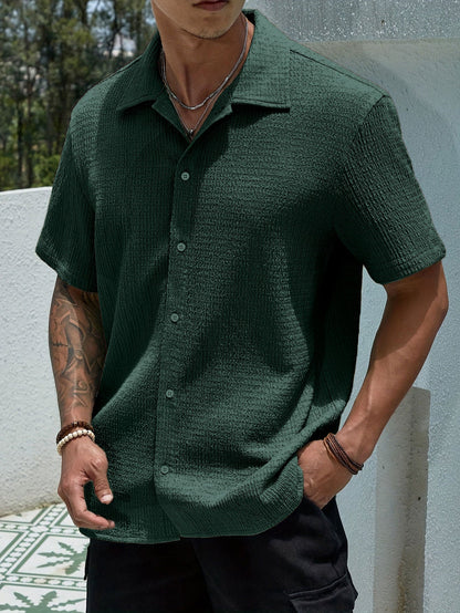 Herren Sommerhemd Modern Kurzarm