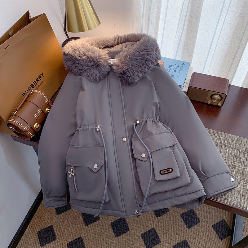 Damen Winterjacke Warm Praktisch Mit Taschen