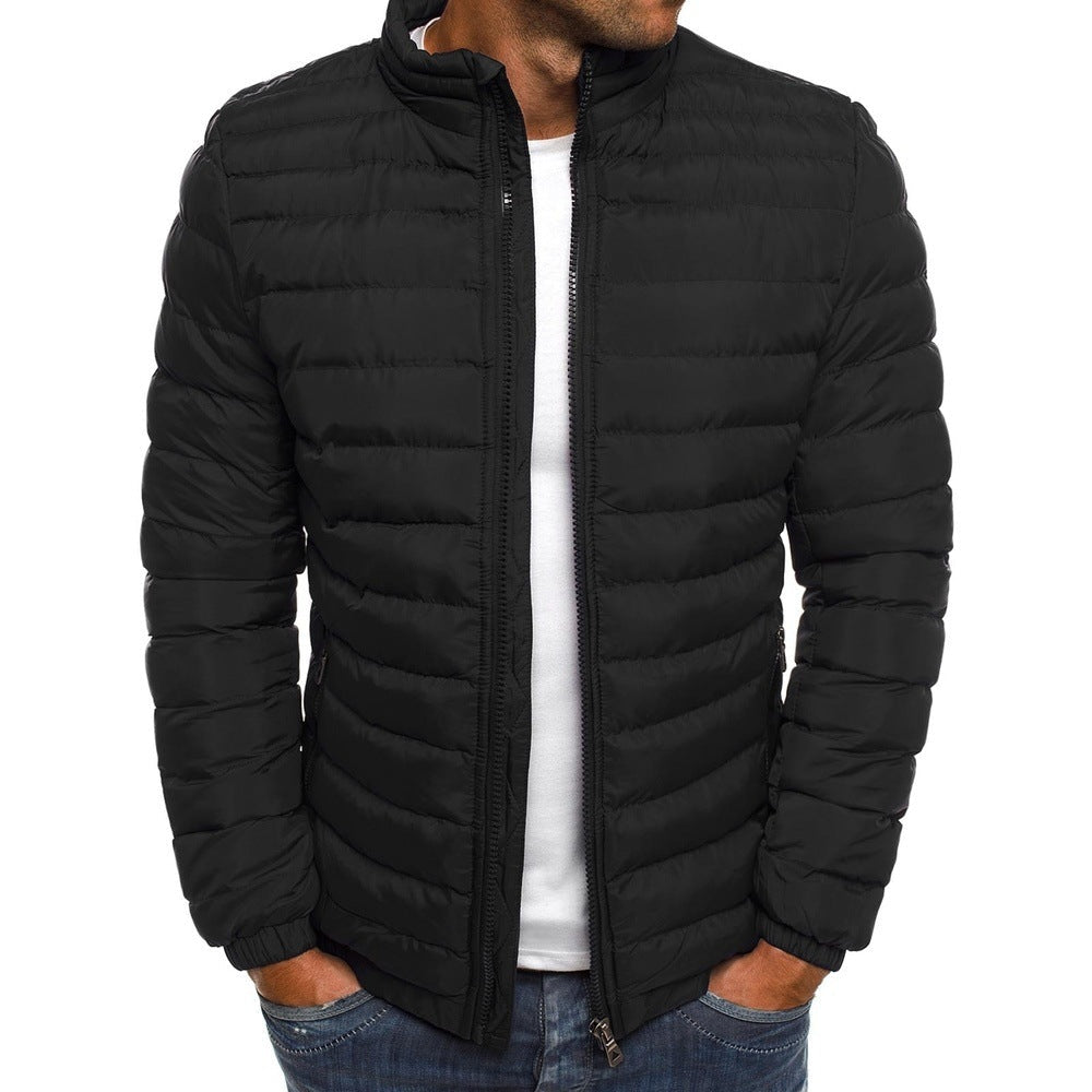 Herren Steppjacke Leicht atmungsaktiv Hoher Kragen