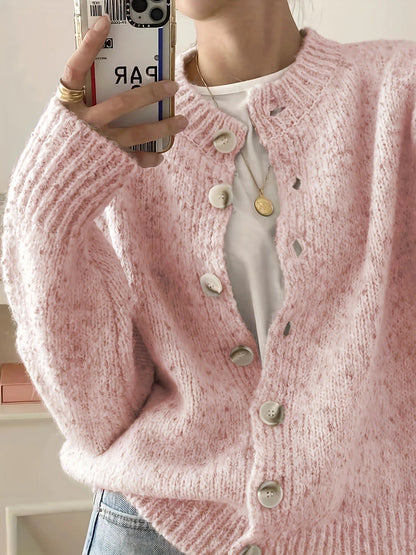 Damen Strickjacke Weich Gemütlich