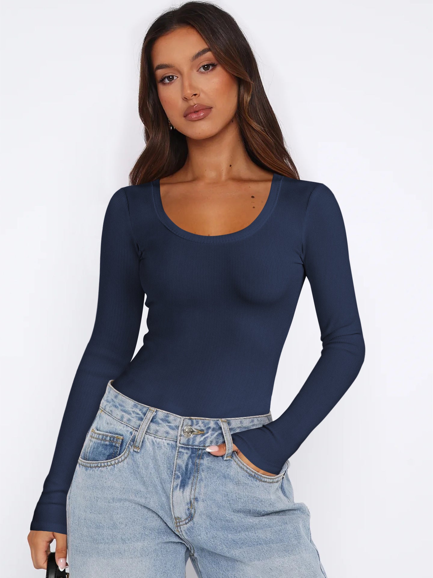 Damen Langarmshirt Elegant Modern Style
