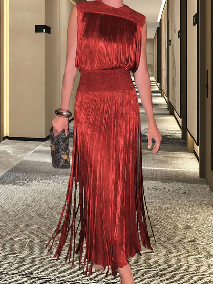 Damen Abendkleid Elegant Schwingender Saum