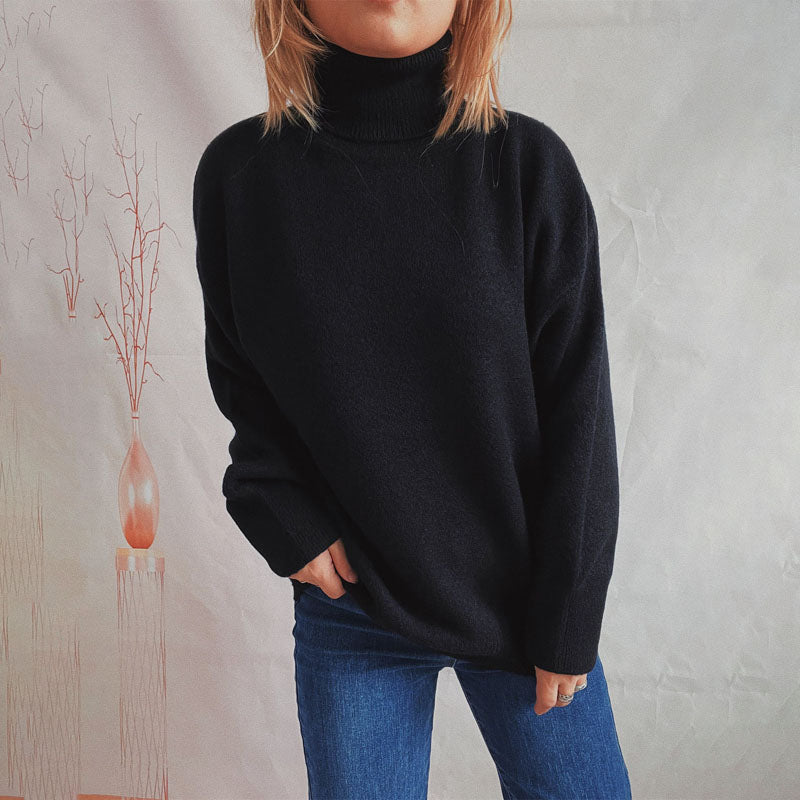 Einfacher Strickpullover Weich Bequem Alltagskleidung
