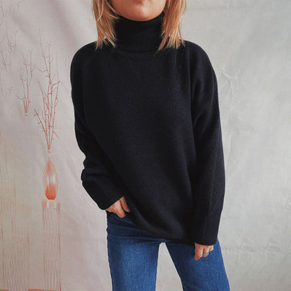 Einfacher Strickpullover Weich Bequem Alltagskleidung