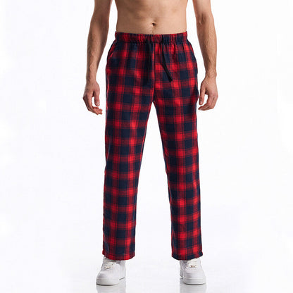 Herren Pyjamahose Weich Flanell Bequem